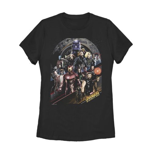 Women_s Marvel Avengers Infinity War Character Scene T-Shirt