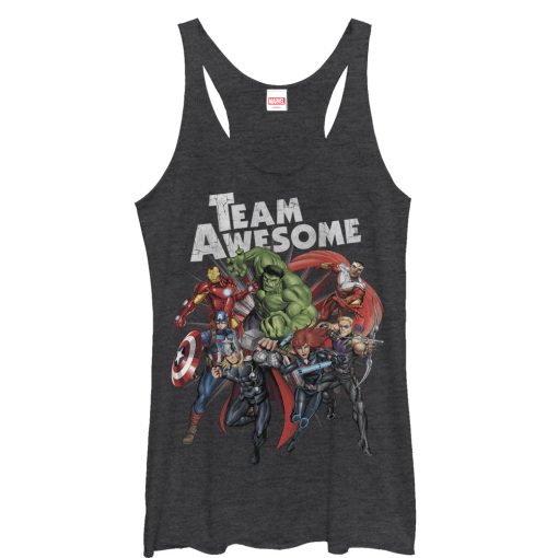 Women_s Marvel Avengers Team Awesome Racerback Tank Top