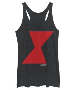 Women_s Marvel Black Widow Bold Hourglass Racerback Tank Top
