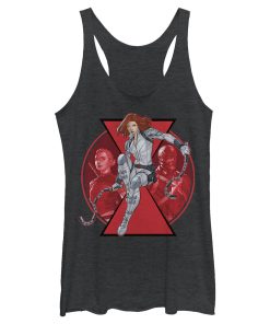 Women_s Marvel Black Widow Family Circle Racerback Tank Top