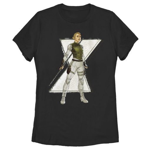 Women_s Marvel Black Widow Yelena Cartoon T-Shirt