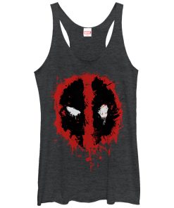 Women_s Marvel Deadpool Splatter Icon Racerback Tank Top