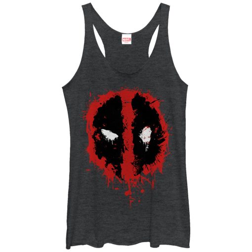 Women_s Marvel Deadpool Splatter Icon Racerback Tank Top