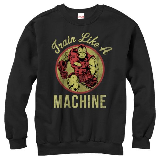 Women_s Marvel Iron Man Train Like a Machine Sweatshirt