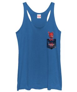 Women_s Marvel Spider-Man Into the Spider-Verse Spider-Ham Pocket Racerback Tank Top