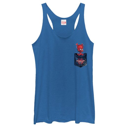 Women_s Marvel Spider-Man Into the Spider-Verse Spider-Ham Pocket Racerback Tank Top