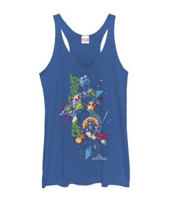 Women_s Marvel Thor Ragnarok Space Burst Racerback Tank Top
