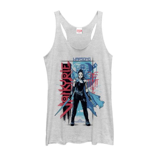 Women_s Marvel Thor Ragnarok Valkyrie Warsong Racerback Tank Top