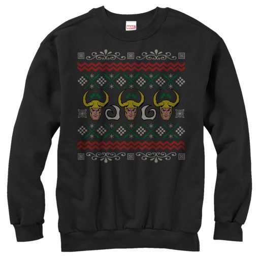 Women_s Marvel Ugly Christmas Loki Sweatshirt