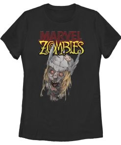 Women_s Marvel Zombies Thor Face T-Shirt
