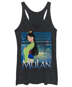 Women_s Mulan Garden Blossom Racerback Tank Top