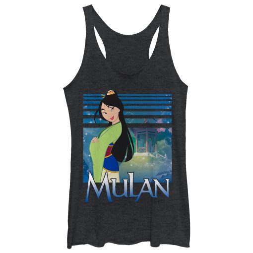 Women_s Mulan Garden Blossom Racerback Tank Top