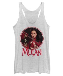 Women_s Mulan Portrait Circle Racerback Tank Top