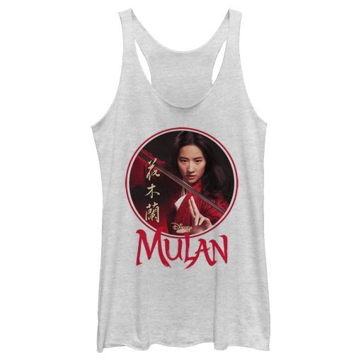 Women_s Mulan Portrait Circle Racerback Tank Top