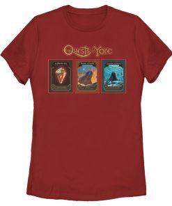 Women_s Onward Quests of Yore Playing Cards T-Shirt