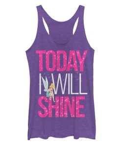 Women_s Peter Pan Tinker Bell Shine Racerback Tank Top