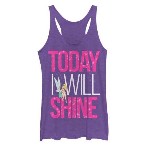 Women_s Peter Pan Tinker Bell Shine Racerback Tank Top