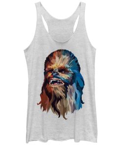 Women_s Star Wars Chewbacca Art Racerback Tank Top