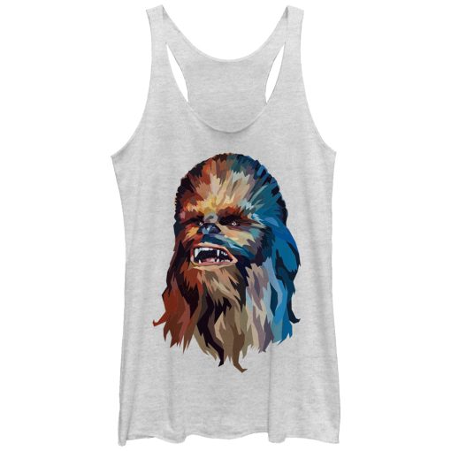 Women_s Star Wars Chewbacca Art Racerback Tank Top