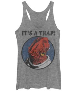 Women_s Star Wars It_s a Trap Admiral Ackbar Racerback Tank Top