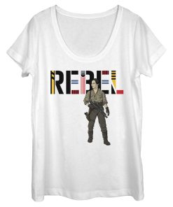 Women_s Star Wars The Rise of Skywalker Rebel Rose Scoop Neck