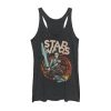 Women_s Star Wars The Rise of Skywalker Rey Retro Swirl Racerback Tank Top