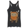 Women_s Star Wars Wicket Ewok Cartoon Racerback Tank Top