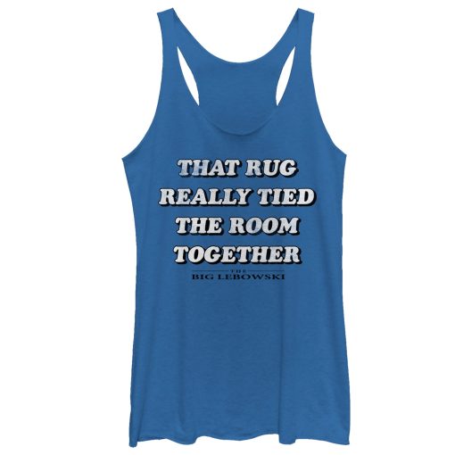 Women_s The Big Lebowski Rug Really Tied Room Together Racerback Tank Top