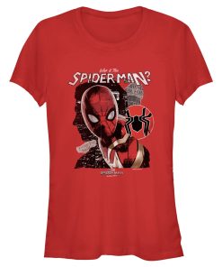Junior’s Marvel Spider-Man No Way Home Who is the Spider-Man T-Shirt