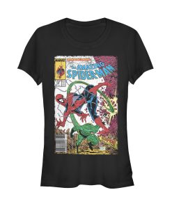Junior’s Marvel Spider-Man vs Scorpion Comic Book T-Shirt