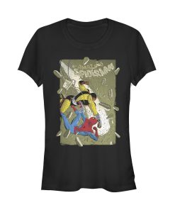 Junior’s Marvel Spider-Man vs Shocker Comic Book T-Shirt