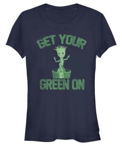 Junior’s Marvel St. Patrick’s Day Get Your Groot On T-Shirt