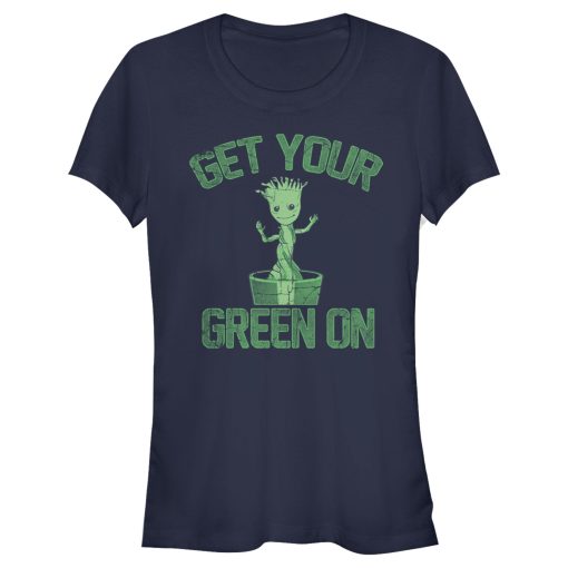 Junior’s Marvel St. Patrick’s Day Get Your Groot On T-Shirt