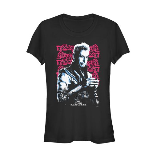 Junior’s Marvel Thor Ragnarok Grandmaster Script T-Shirt