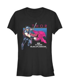 Junior’s Marvel Thor Ragnarok Helmet T-Shirt