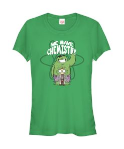 Junior’s Marvel Valentine’s Day Hulk We Have Chemistry T-Shirt
