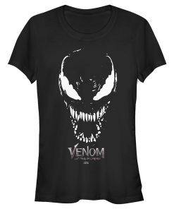 Junior’s Marvel Venom Let There be Carnage Big face Logo T-Shirt