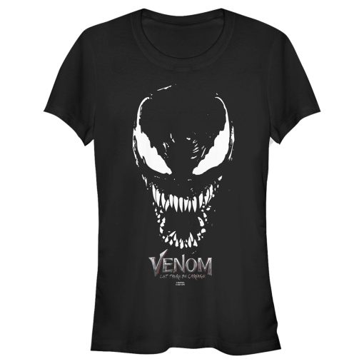 Junior’s Marvel Venom Let There be Carnage Big face Logo T-Shirt