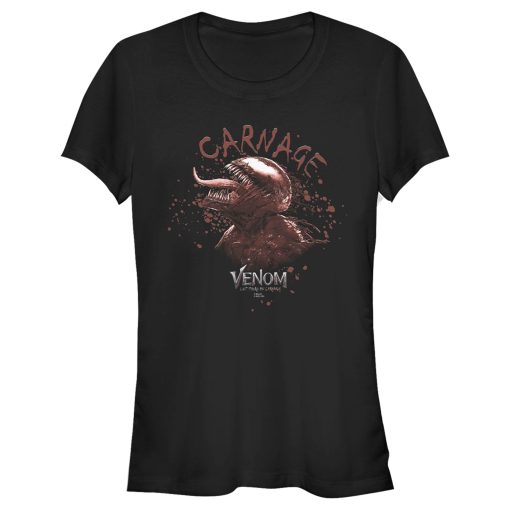 Junior’s Marvel Venom Let There be Carnage Chilling Carnage Splatter T-Shirt