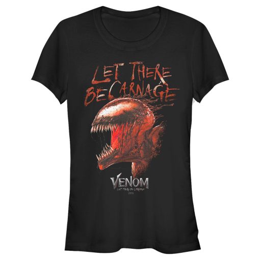 Junior’s Marvel Venom Let There be Carnage Red T-Shirt