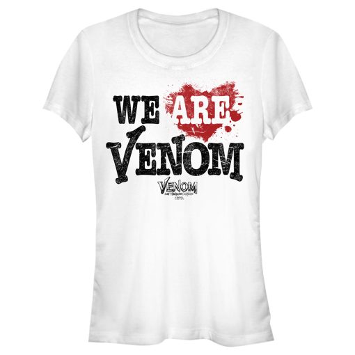 Junior’s Marvel Venom Let There be Carnage We are Venom Heart T-Shirt