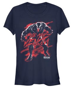 Junior’s Marvel Venom Let There be Carnage We are Venom Red T-Shirt