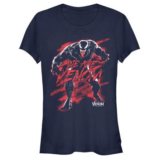 Junior’s Marvel Venom Let There be Carnage We are Venom Red T-Shirt