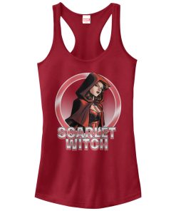 Junior’s Marvel Witch Circle Racerback Tank Top