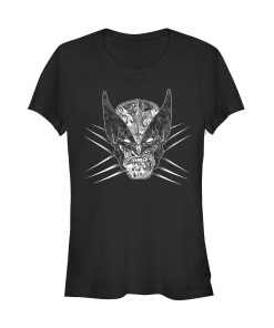 Junior’s Marvel X-Men Artistic Wolverine Mask T-Shirt