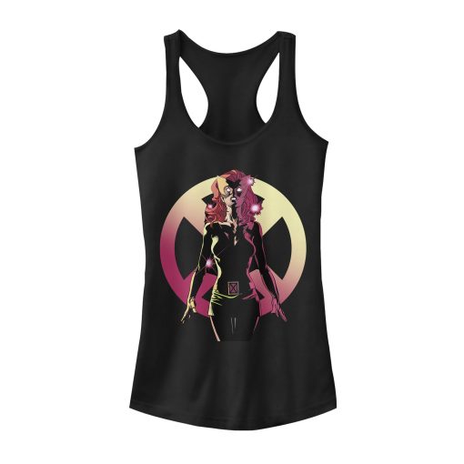 Junior’s Marvel X-Men Jean Grey Logo Racerback Tank Top