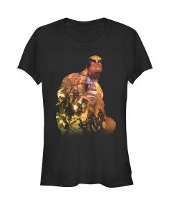 Junior’s Marvel X-Men Wolverine Pattern T-Shirt