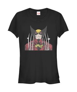 Junior’s Marvel X-Men Wolverine Vintage Snikt T-Shirt