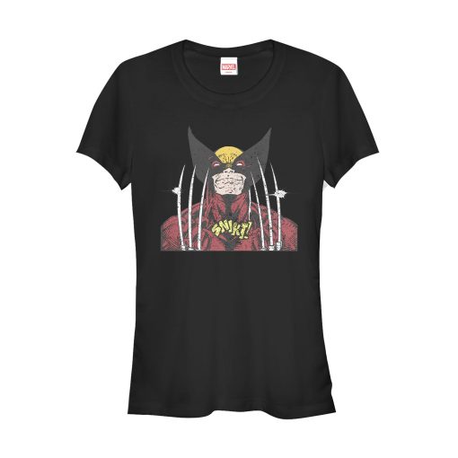 Junior’s Marvel X-Men Wolverine Vintage Snikt T-Shirt