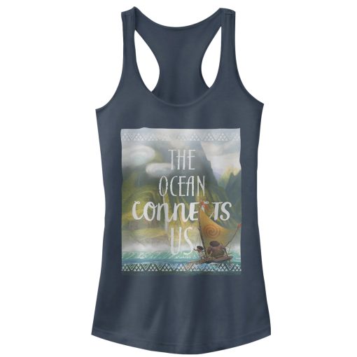 Junior’s Moana Foggy Ocean Connection Racerback Tank Top